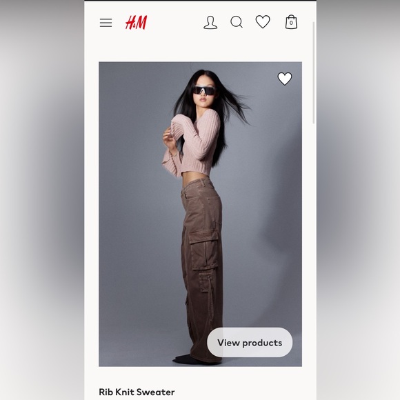 Divided H&M rib knit sweater, size xs - Picture 5 of 5